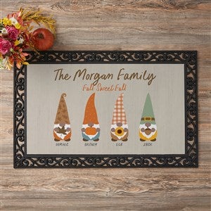 Fall Gnomes Personalized Doormats- 20x35 - 36696-M