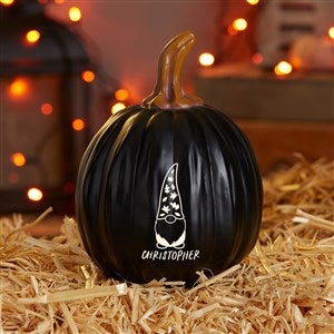 Fall Gnomes Personalized Resin Pumpkins - Small Black - 36700-S