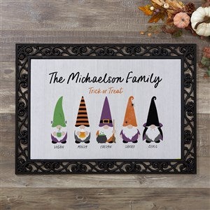 Halloween Gnome Personalized Doormat- 18x27 - 36717-S