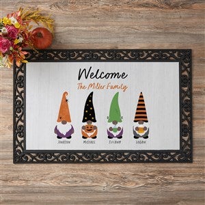 Halloween Gnome Personalized Doormat- 20x35 - 36717-M