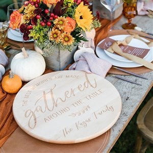 Gathered Around the Table 15-Inch Personalized Lazy Susan, Housewarming  Gifts, Personalized Kitchen, Gifts for Her