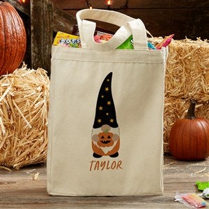 Halloween Gnomes Personalized Halloween Canvas Tote Bag- 14 x 10 - 36738-S