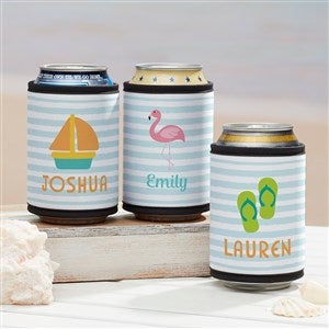 Beach Fun Personalized Beer Can  Bottle Wrap - 36774