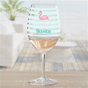 Beach Fun Personalized Tritan Unbreakable Stemmed Wine Glass - 36778-R