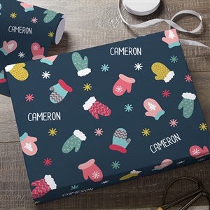Warm Winter Wishes Personalized Wrapping Paper Roll - 6ft Roll - 36797-R