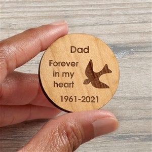 Lost Love Personalized Wood Pocket Token- Natural - 36837-N