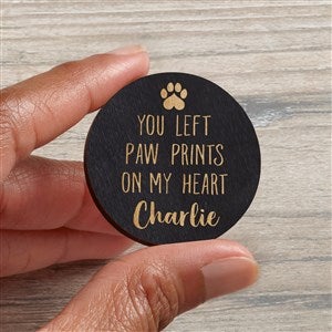 Pet Memorial Personalized Wood Pocket Token- Black Stain - 36839-BL