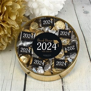 Classic Graduation Personalized Large Tin with Hersheys & Reeses Mix - 36851D-L