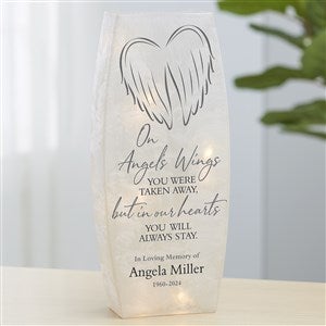 Our Angels Wings Personalized Small Frosted Tabletop Light - Large - 36865-L