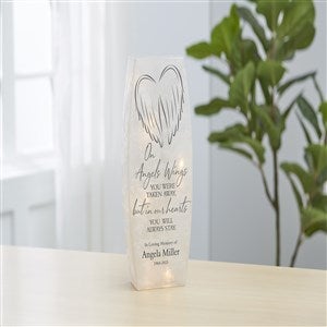 Our Angels Wings Personalized Small Frosted Tabletop Light - Large - 36865-L