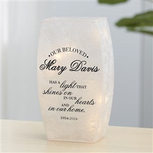 Memorial Light Personalized Small Frosted Tabletop Light - Small - 36866