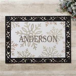Personalized Doormats - Silver and Gold Snowflakes - 18x27 - 36907-S