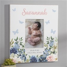 Butterfly Kisses Baby Girl  Personalized 5x7 Wall Frame - Vertical - 36909-WV