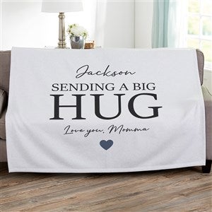 Sending Hugs Personalized 50x60 Sweatshirt Blanket - 36917-SW