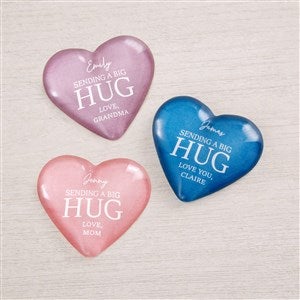 Sending Hugs Personalized Mini Heart Keepsake - 36920