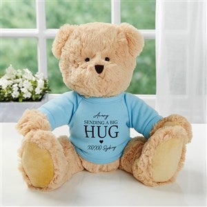 Sending Hugs Personalized Teddy Bear- Blue - 36923-B