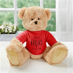 Sending Hugs Personalized Teddy Bear- Red - 36923-R