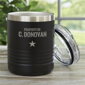 Authentic Personalized 10oz Vacuum Insulated Stainless Steel Tumbler - Black - 36939-B