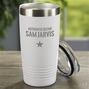 Authentic Personalized 20oz Stainless Steel Tumbler - White - 36940-W