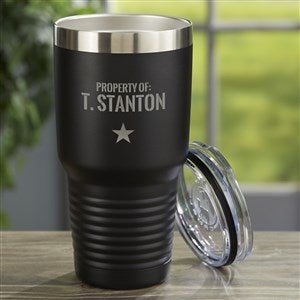 Authentic Personalized 30oz Stainless Steel Tumbler - Black - 36941-B