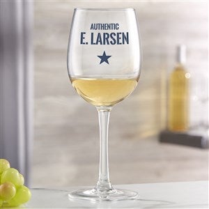 Authentic Custom Printed 12oz White Wine Glass - 36951-W