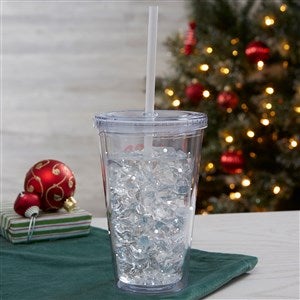 Christmas Moose Personalized 17 oz. Insulated Acrylic Tumbler