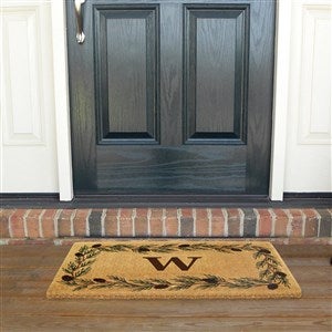 Monogrammed Evergreen Premium Coir Doormat - 22x36 - 37015D-S