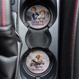 Best Mom Ever Personalized Photo Car Coaster Set of 2 - 37033