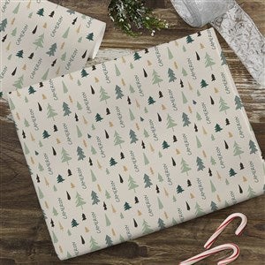 Christmas Aspen Personalized Wrapping Paper Roll - 6ft Roll - 37086-R