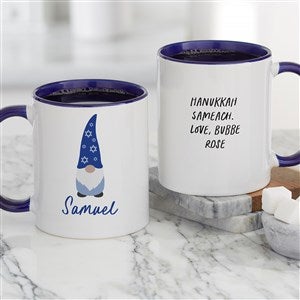 Hanukkah Gnome Personalized Coffee Mug 11 oz.- Blue - 37100-BL