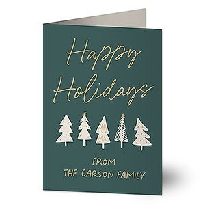 Christmas Aspen Personalized Christmas Greeting Card- Signature - 37118