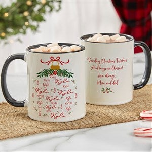 Merry Name Personalized Coffee Mug 11 oz.- Black - 37154-B