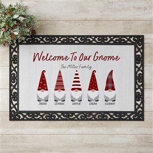 Christmas Gnome Personalized Christmas Doormat- 20x35 - 37206-M