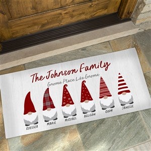 Christmas Gnome Personalized Christmas Doormat Oversized- 24x48 - 37206-O