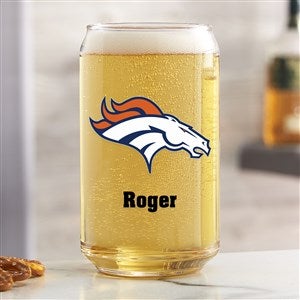 NFL Denver Broncos Personalized Printed 16 oz. Beer Can Glass - 37252
