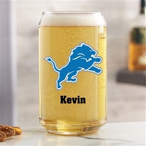 NFL Detroit Lions Personalized Printed 16 oz. Beer Can Glass - 37253