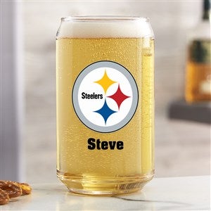 NFL Pittsburgh Steelers Personalized Printed 16 oz. Beer Can Glass - 37267