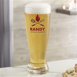 The Grill Personalized Printed 23oz Pilsner Glass - 37273-P