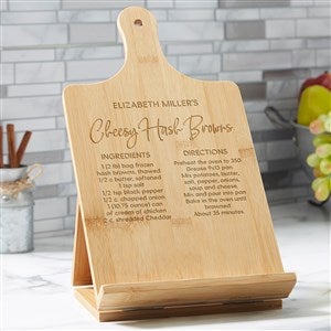 Favorite Family Recipe Personalized Bamboo Cookbook  Tablet Stand - 37284