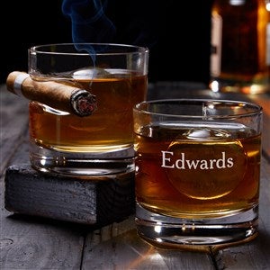 Classic Celebrations Personalized Set of 2 Cigar Glasses - 37317