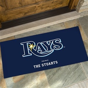 MLB Tampa Bay Rays Personalized Oversized Doormat- 24x48 - 37433-O