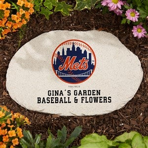 MLB New York Mets Personalized Round Garden Stone - 37542