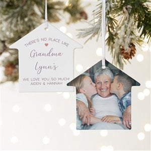 No Place Like Personalized Grandparents House Ornament- 3.75quot; Matte - 2 Sided - 37569-2L