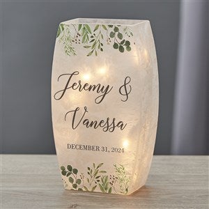 Laurels of Love Personalized Wedding Frosted Shelf Décor- Small - 37584-S