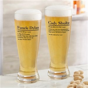 The Meaning of Him Custom Printed 23 oz. Pilsner Glass - 37633-P