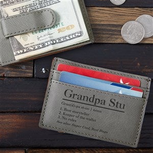 The Meaning of Him Personalized Wallet Money Clip - 37640