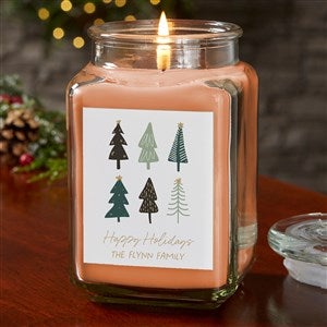 Christmas Aspen Personalized 18 oz. Pumpkin Spice Candle Jar - 37655-18WC