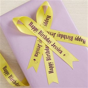 Personalized Birthday Satin Gift Ribbon 5/8quot; - 37660D