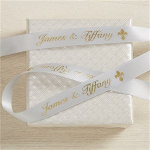 Personalized Anniversary Satin Gift Ribbon 5/8quot; - 37662D