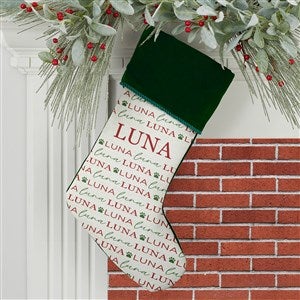 Pawfect Pet Personalized Green Christmas Stockings - 37675-G